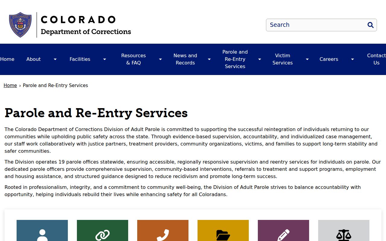 Mineral County criminal history CDOC parole information